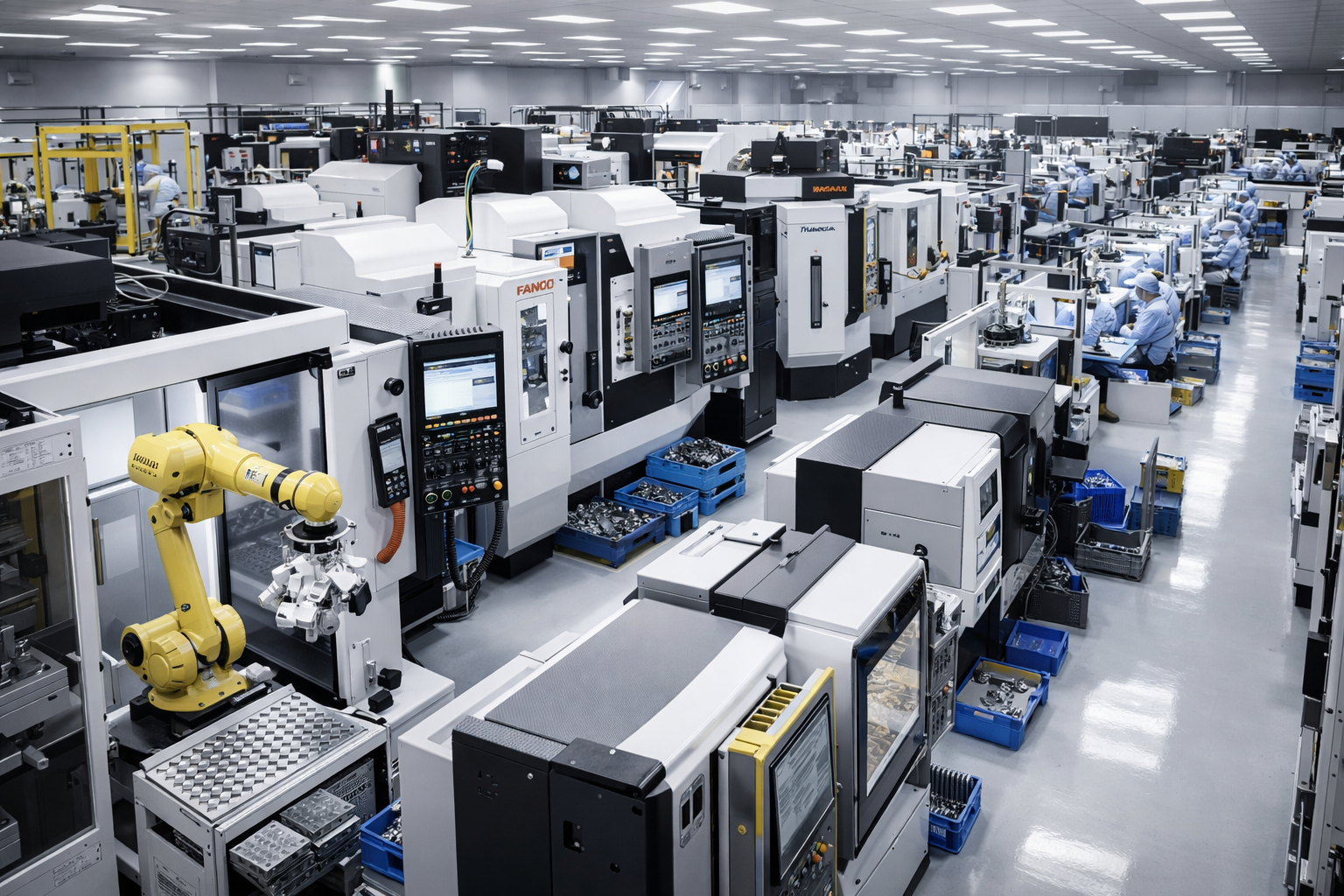 Factory floor and machining capability