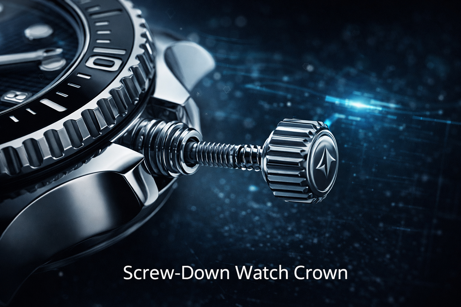 Screw-down crown