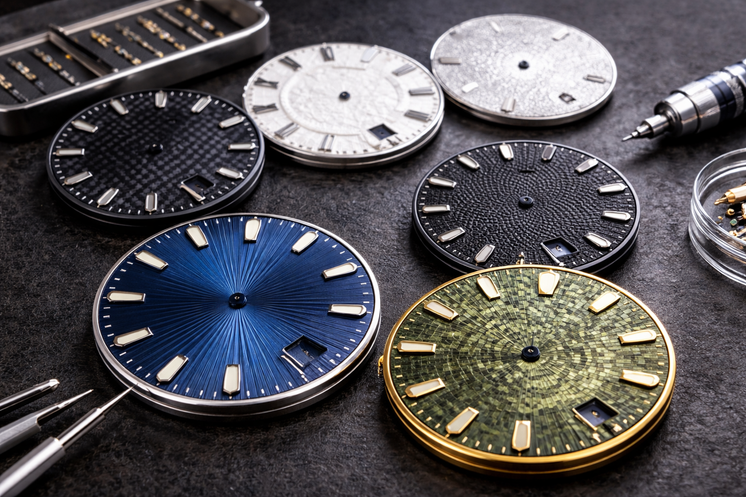 Textured dial